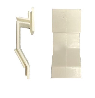 GIUNTO DI RACCORDO ESTERNO X PROFILO PERIMETRALE PER BALCONE BIANCO/GRIGIO H7 CM ALLUMINIO