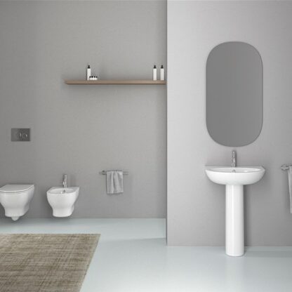 FREE WC sospeso senza brida B.CO LUCIDO