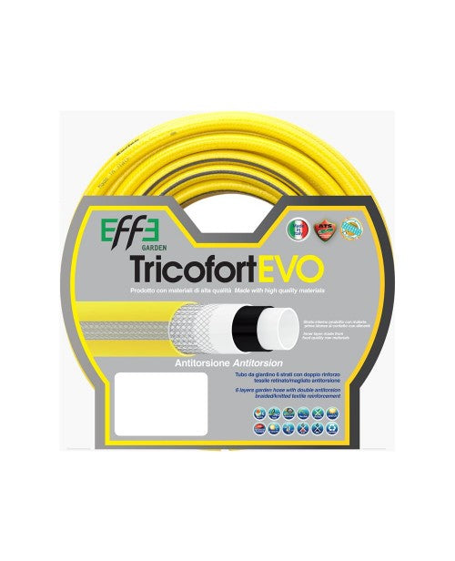 TUBO DA GIARDINO RETINATO DA 25 MT 5/8” - 6 STRATI TRICOFORT