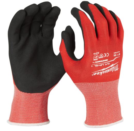 GUANTI ANTITAGLIO CAT.1 M/8 1pz - MILWAUKEE