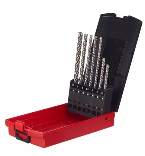 SET 1 PUNTE SDS-Plus MX4 7pz - MILWAUKEE