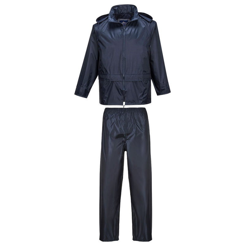 PVC COATED RAIN SUIT (COMPLETO IMPERMEABILE ESSENTIALS - 2 PEZZI) - TG M