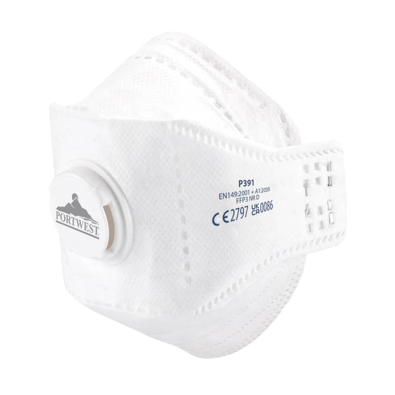 EAGLE P3 RESPIRATOR VALV  (MASCHERINA PIEGHEVOLE CON VALVOLA) - bianca
