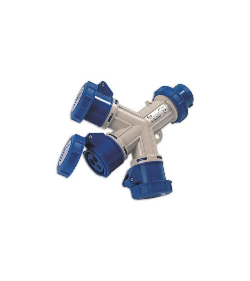 MOLTIPLICATORE 3 USCITE 16A-6h/ 200-250V IP54
