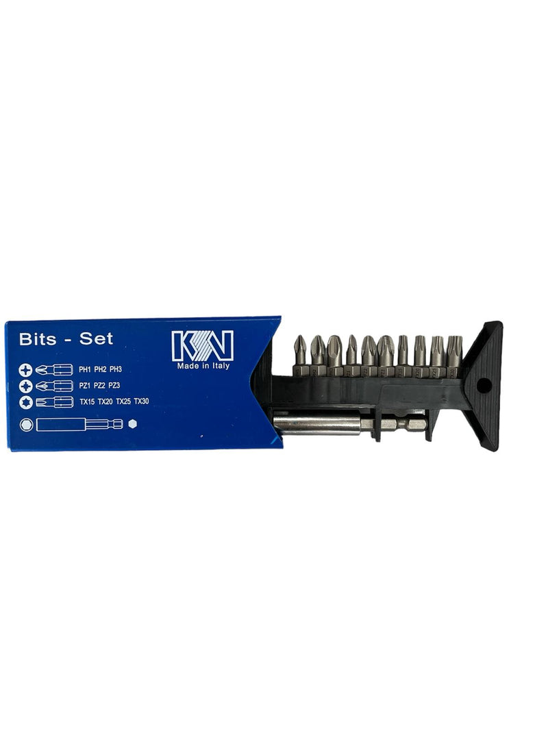 COMPOSIZIONE BOX INSERTI 11 PZ MIX PHILLIPS POZIDRIVE TORX