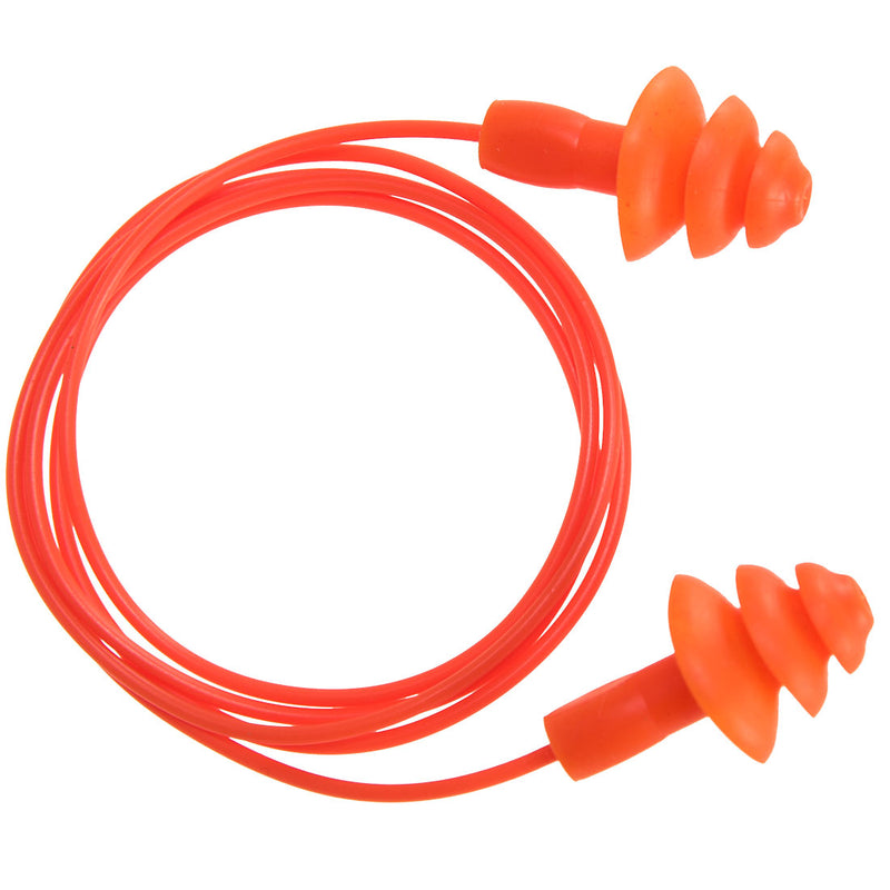 REUSABLE CORDED EAR PLUG (50) (TAPPI IN TPR RIUTILIZZABILI CON CORDINO - 50 PAIA) - prezzo paio