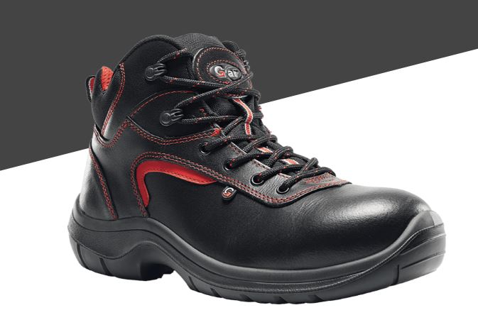 CALZATURA MERCURIO MID S3 NERO/ROSSO