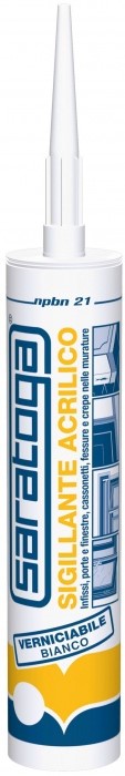 SILICONE ACRILICO BIANCO ML280 NPBN VERNICIABILE