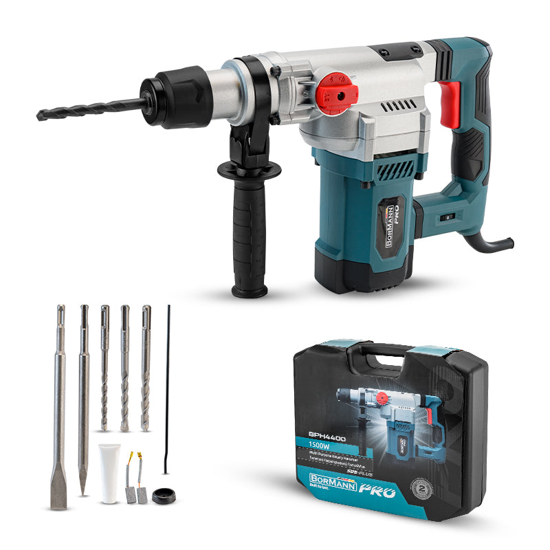 MARTELLO PERFORATORE  BORMAN ROTATIVO SDS-Plus 1500W - BPH4400
