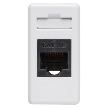 CONNETTORE DATI PRESA RJ45 - 4 COPPIE - CATEGORIA 5E - UTP - TOOLLESS - 1 MODULO - SYSTEM WHITE - GEWISS BIANCO