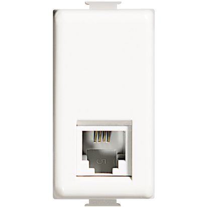 MATIX BTICINO - CONNETTORE TELEFONICO RJ11 K10 - BIANCO