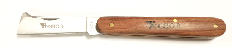 COLTELLO INNESTO INOX MANICO LEGNO