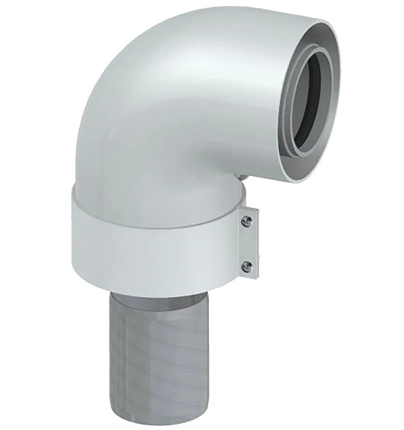 CURVA COASSIALE MF 90° 60/100