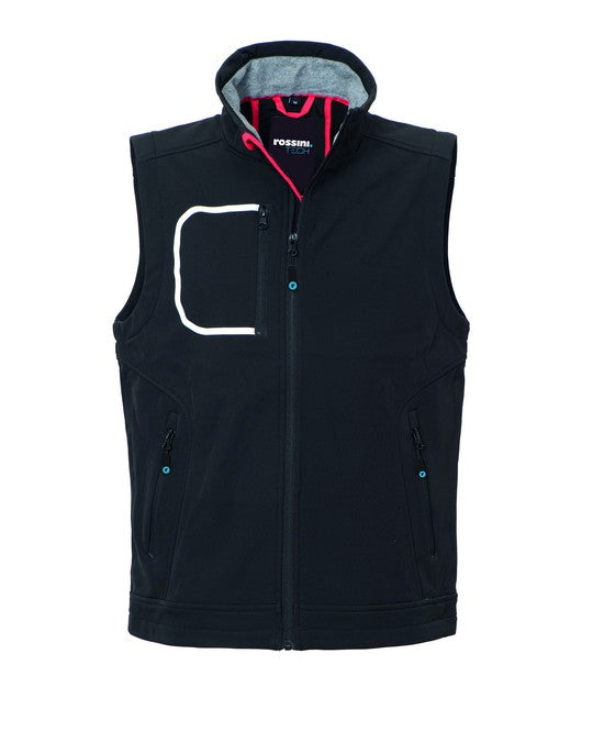 GILET SOFTSHELL ZACK NERO TG. M - ROSSINI