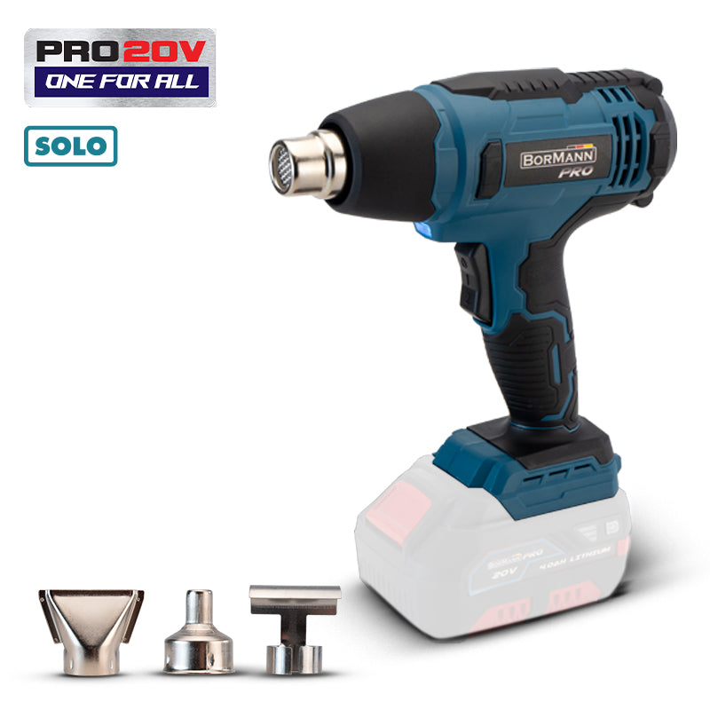 PISTOLA AD ARIA CALDA 20V, Li-Ion INCLUSI 3 UGELLI - BBP5250