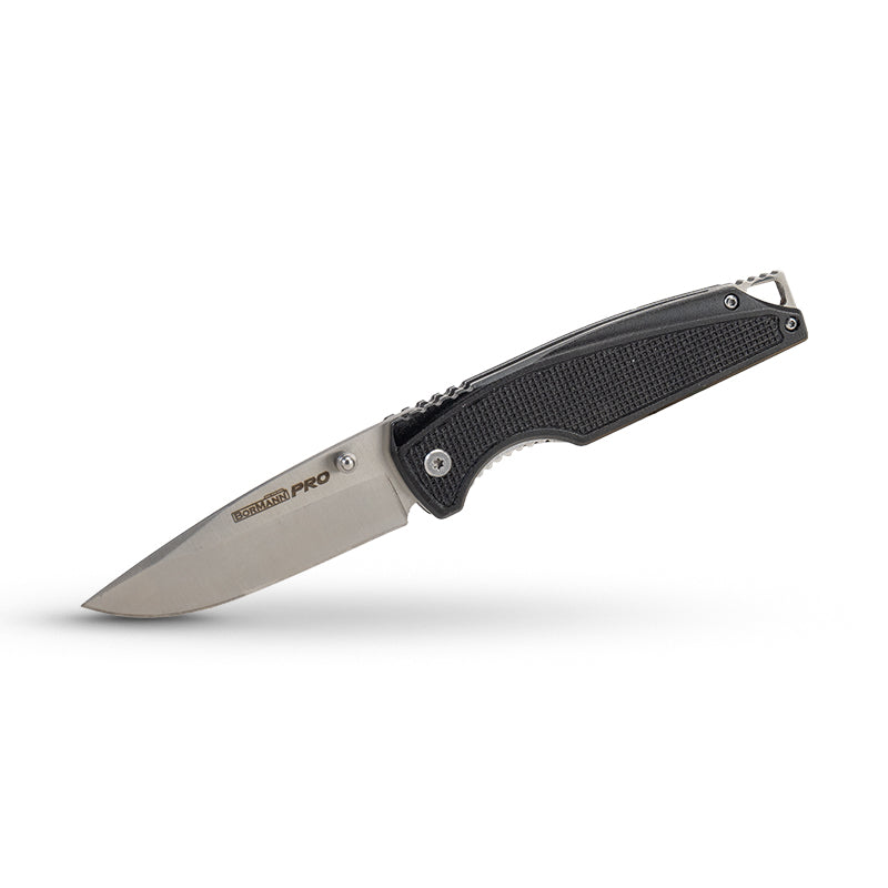 COLTELLO A SERRAMANICO COLORE NERO 188mm MANICO ALLUMINIO - BHT7593