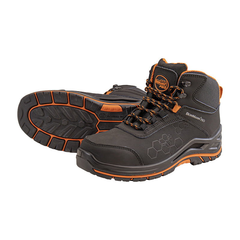 SCARPE ANTINFORTUNISTICA ALTE S1 COLORE NERO IN PELLE - VARIE TG - BPP8225-8226