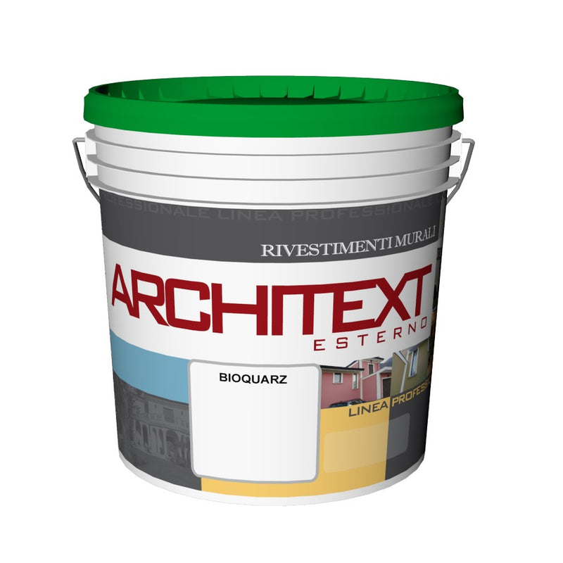 BIOQUARZ - Pittura murale al quarzo antimuffa antialga per esterno bianco B1 - 14 lt - AREA 51