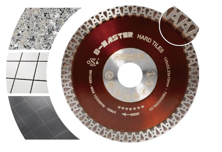 DISCO DIAMANTATO B-MASTER DOPPIA FLANGIA 55 MM - 115 MM