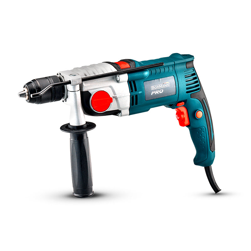 BORMANN Pro BID1300 Trapano a percussione 1200W 2 VELOCITA' - 0-1200/0-3000RPM - MANDRINO AUTOMATICO 13 MM