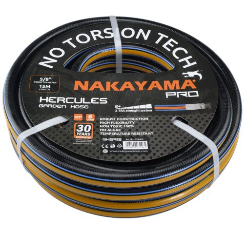TUBO DA GIARDINO HERCULES 6 STRATI 25M 1/2" - GH5905
NAKAYAMA