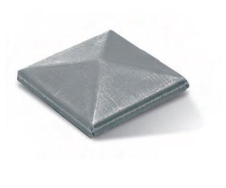 COPRICOLONNA QUADRO ZINCATO 100
