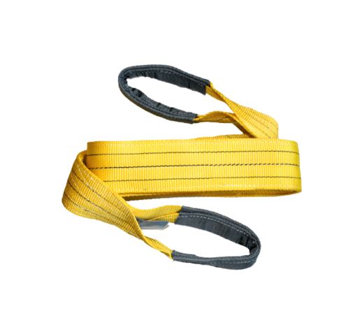 CINGHIA DI SOLLEVAMENTO CON ASOLE 90mm X 4m - CAPACITA' 3 TONNELLATE - GIALLA - BRB1190