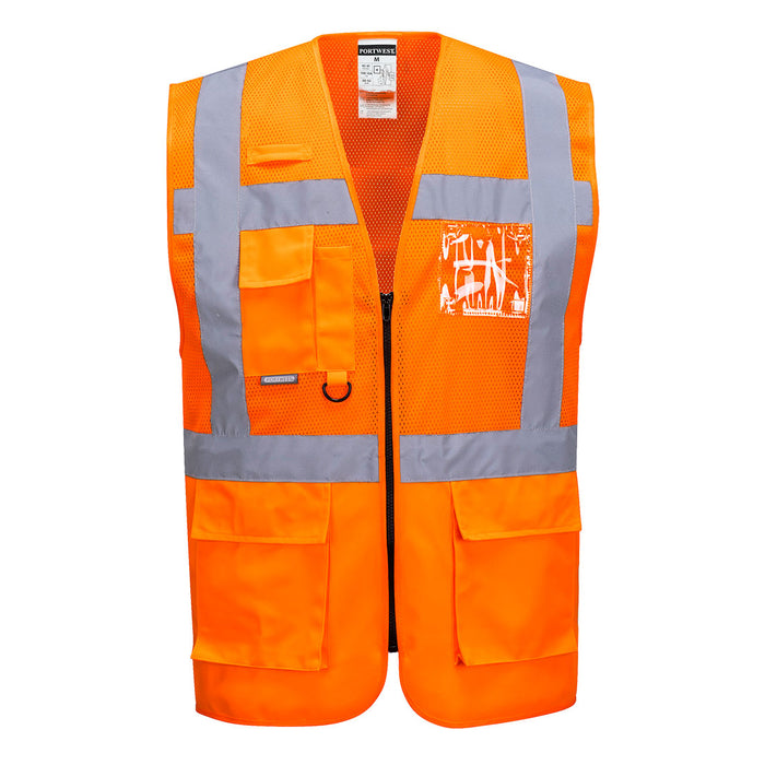 GILET EXECUTIVE MADRID ALTA VISIBILITA' - ARANCIONE - VARIE TG