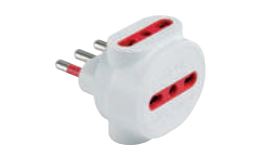 ADATTATORE TRIPLO NEW SERIE EMILIA SPECIALIST 16A 2520V BIANCO