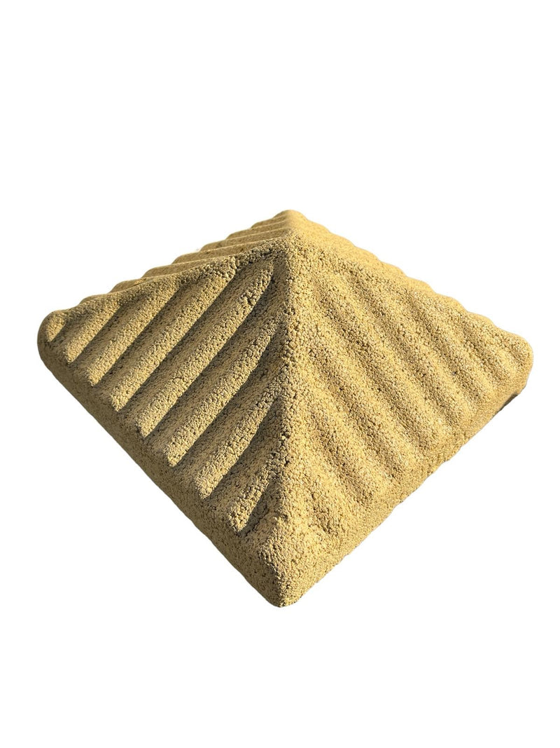 CAPITELLO A PIRAMIDE 40X40 GIALLO