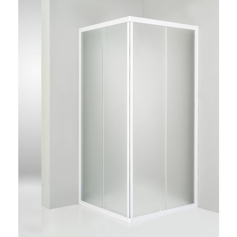 BOX DOCCIA 80x100 METACRILATO BIANCO