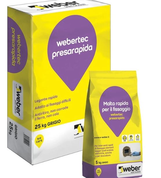 WEBERTEC PRESA RAPIDA KG 5 (cemento rapido)