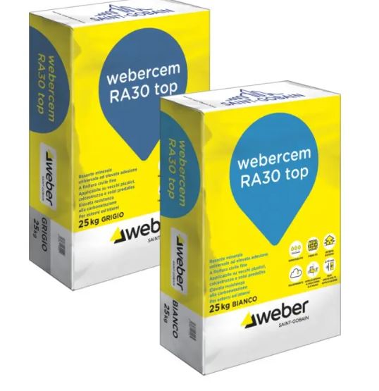 WEBERCEM RA30 TOP 25 KG GRIGIO