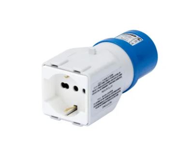 ADATTATORE INDUSTRIALE 1 BIPRESA C/SCHUKO 16A