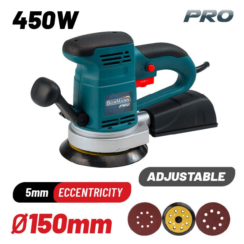 LEVIGATRICE  BORMAN ROTORBITALE ECCENTRICA 450W, DIAM.125/150mm - BSS5000