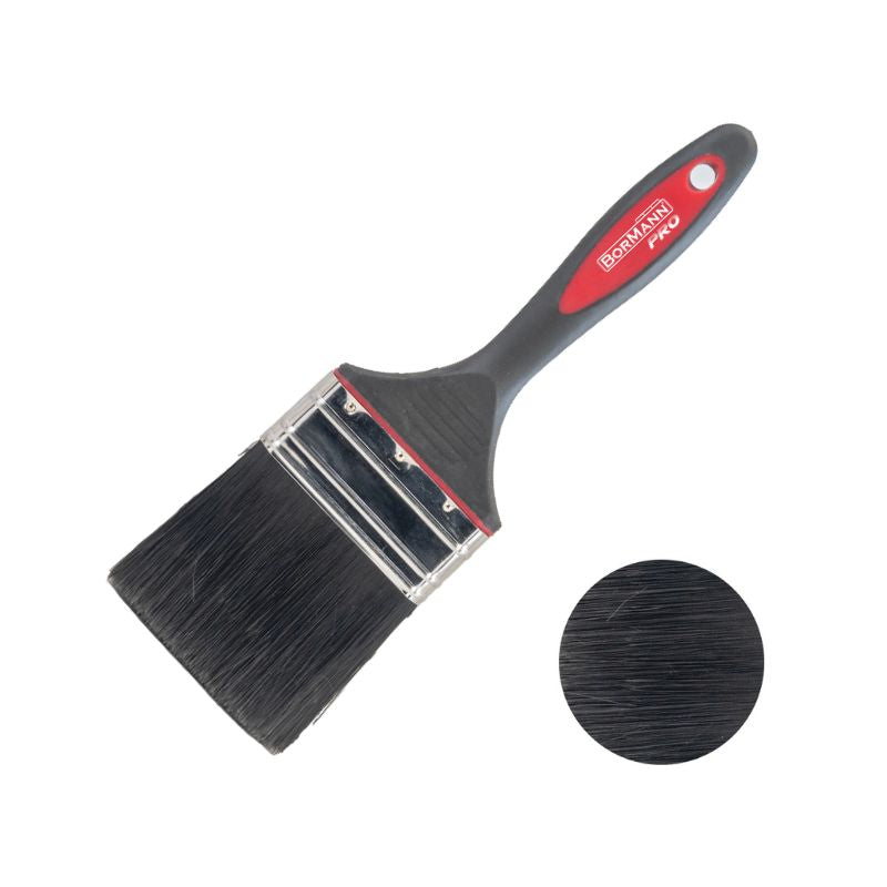 PENNELLO DOPPIO MANICO DA 4" - SETOLE NERE SINTENTICHE - BHT5628