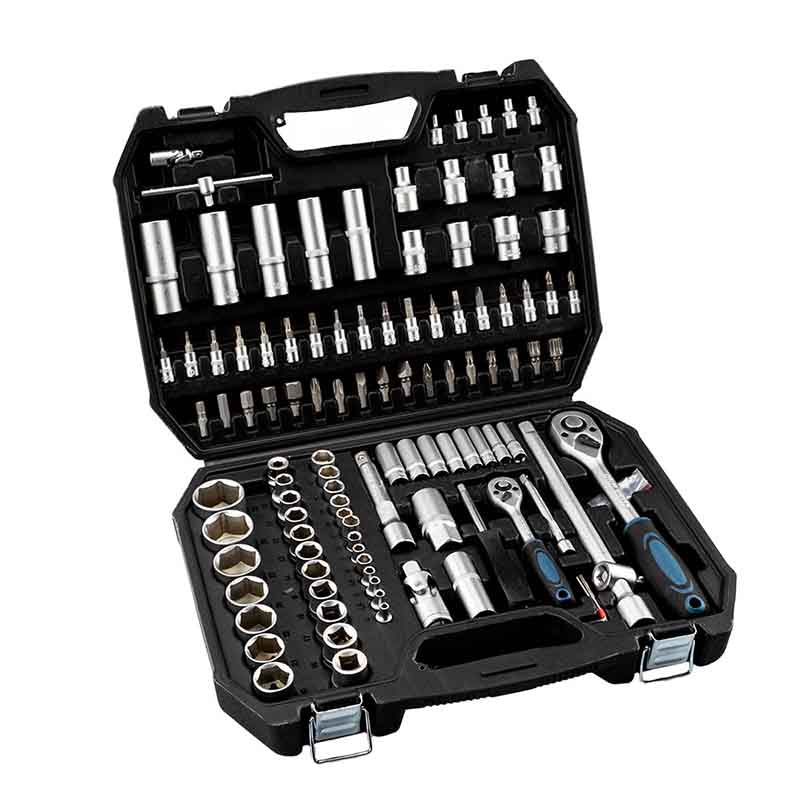 SET DI CHIAVI A BUSSOLA CON CRICCHETTO 1/2" E 1/4" 110 PEZZI - BHT5180