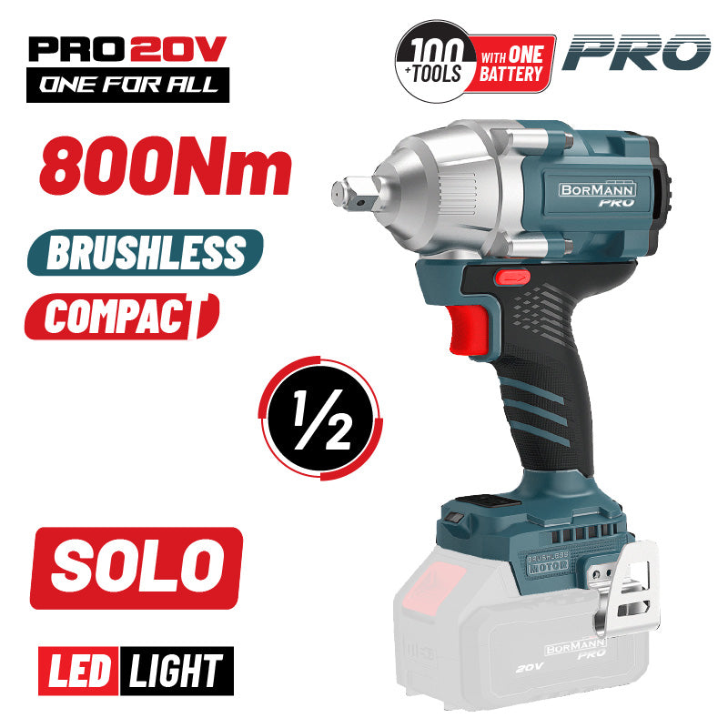 AVVITATORE A IMPULSI BRUSHLESS - Li-ION 800 Nm, 0-1400/1900/24000 GIRI/MIN - BBP5385