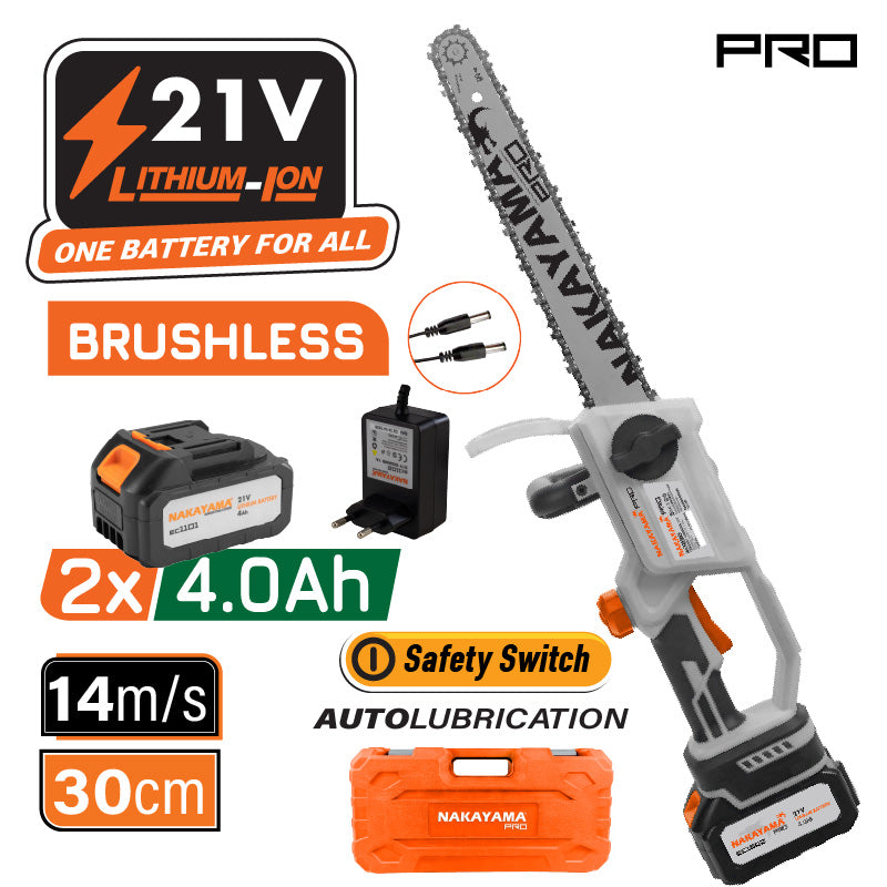 MOTOSEGA DA POTATURA A BATTERIA 21V - EC1230 NAKAYAMA