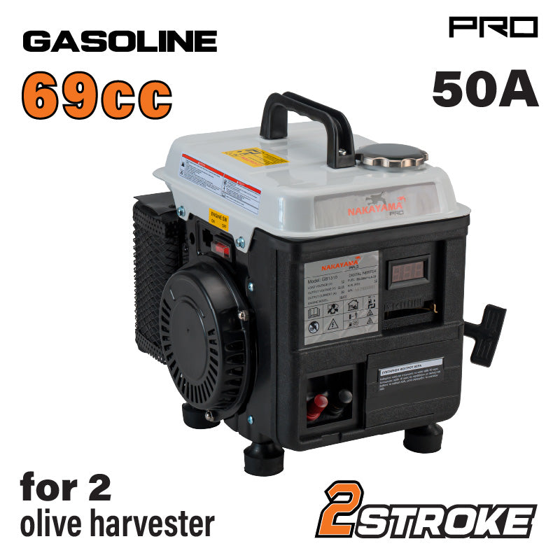 GENERATORE A BENZINA PER ABBACCHIATORI OLIVE DC 12V 50A - GB1310  NAKAYAMA