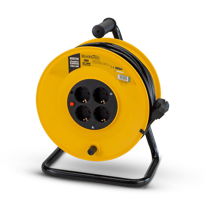 AVVOLGICAVO CON PROTEZIONE TERMICA 50m 3X1,5mm 4 PRESE - BCR2230