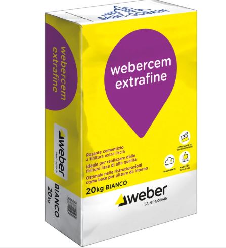 WEBERCEM EXTRAFINE KG 20 BIANCO