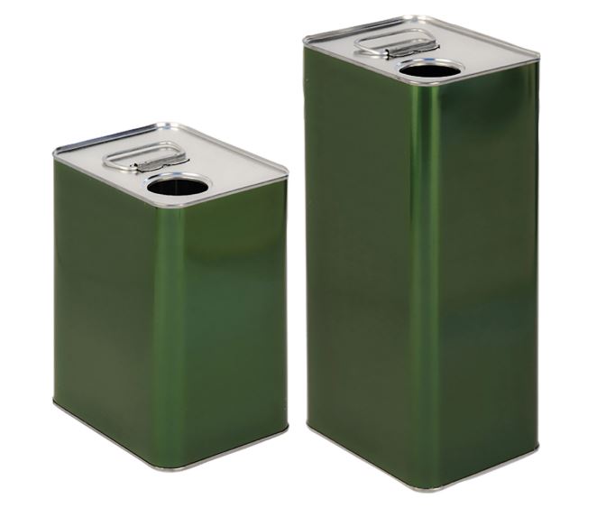 LATTA DA 1 LT VERDE (PER OLIO) COMPLETO DI TAPPO