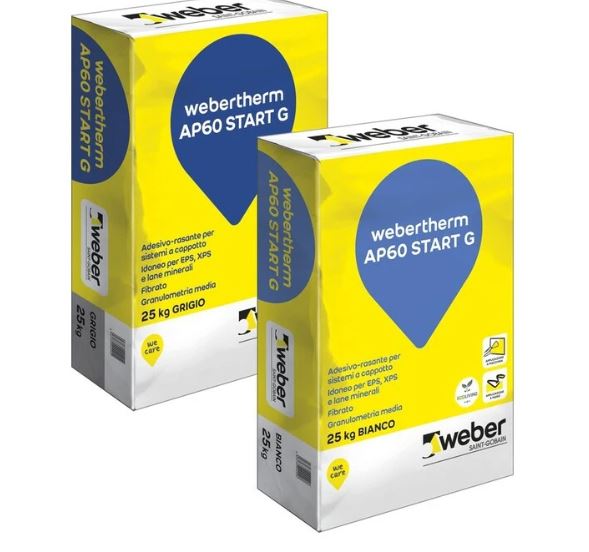 WEBERTHERM AP60 START G BIANCO 25 KG - COLLANTE- RASANTE