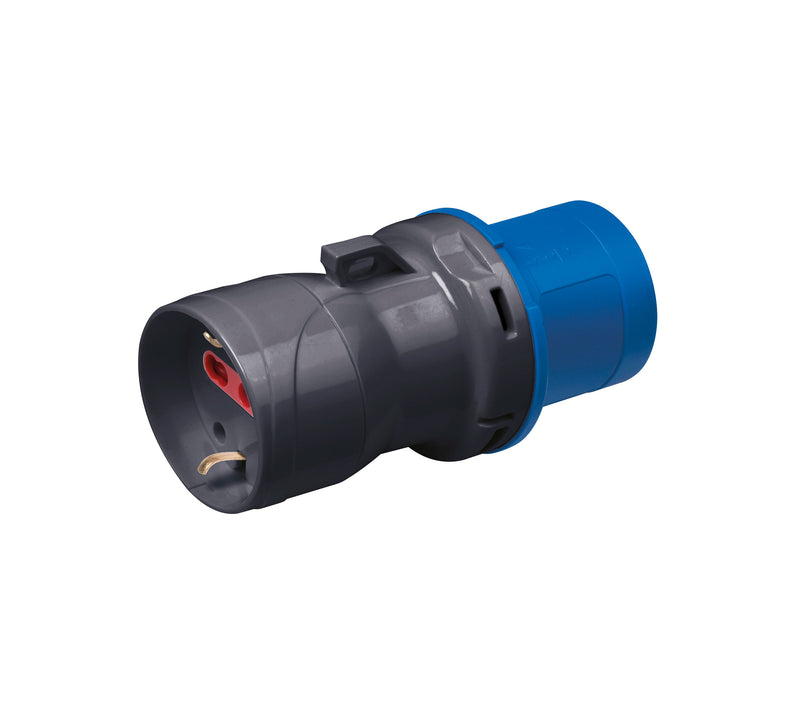 ADATTATORE CON SCHUKO BIVALENTE 16A 230V IP20