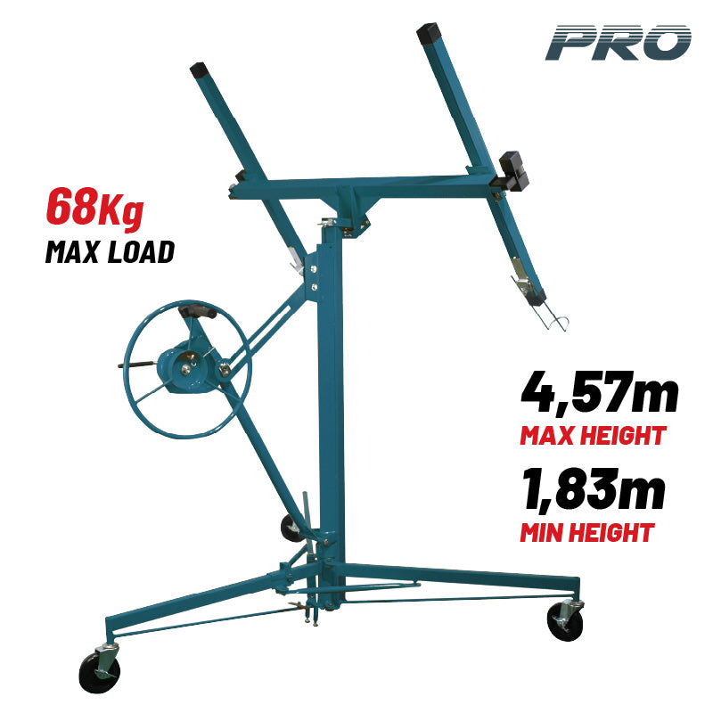 ALZALASTRE PER CARTONGESSO, PORTATA MASSIMA 68KG, ALTEZZA MASSIMA 4,5M ANCHE INCLINATO - BTC6100