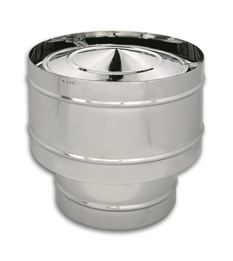 CAPPELLO ANTIVENTO COIBENTATO D200/250 M ACC/IN 5/10 AISI 304