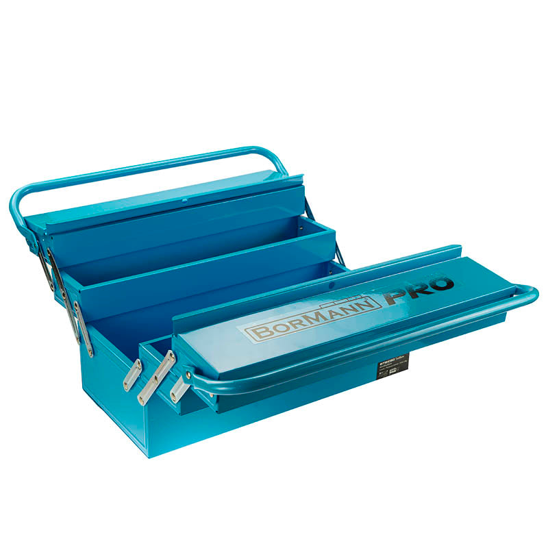 CASSETTA PORTAUTENSILI IN METALLO CON 5 SCOMPARTI L42xP20,5xA20,7cm - BTB1050