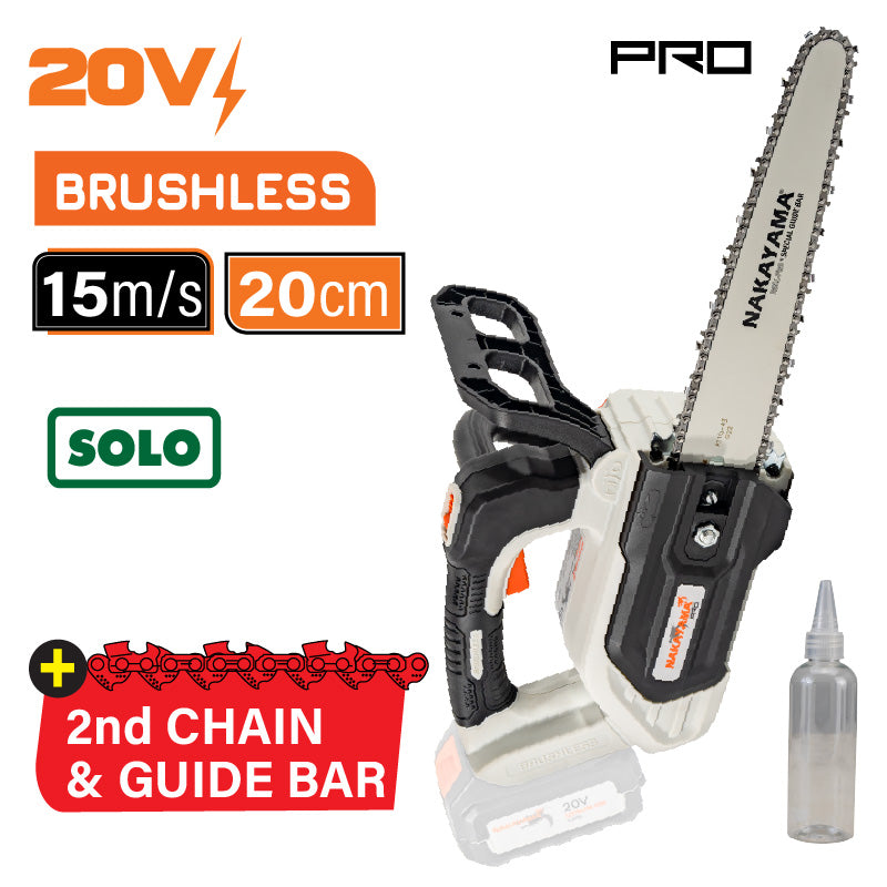 MINI MOTOSEGA A BATTERIA PER POTATURA SENZA SPAZZOLE 20V, LAMA 25cm SENZA BATTERIA - EC3000