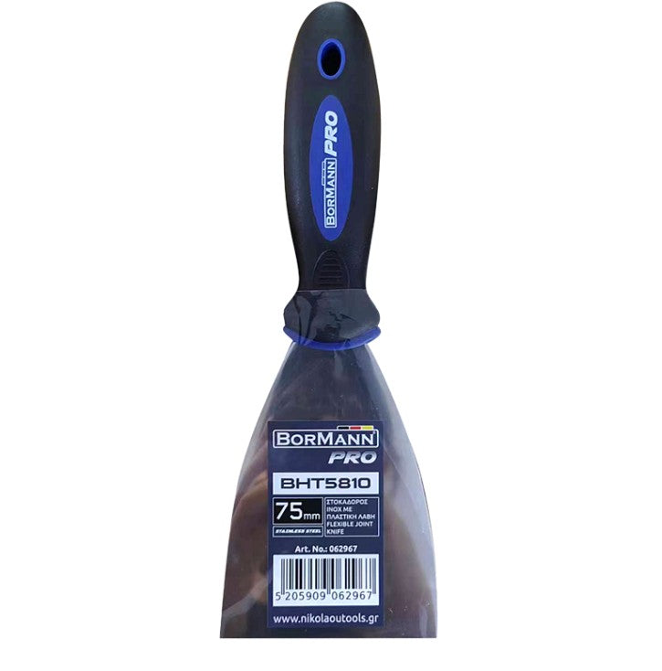SPATOLA PER STUCCO IN ACCIAIO INOX 25mm CON MANICO IN PLASTICA - BHT5807